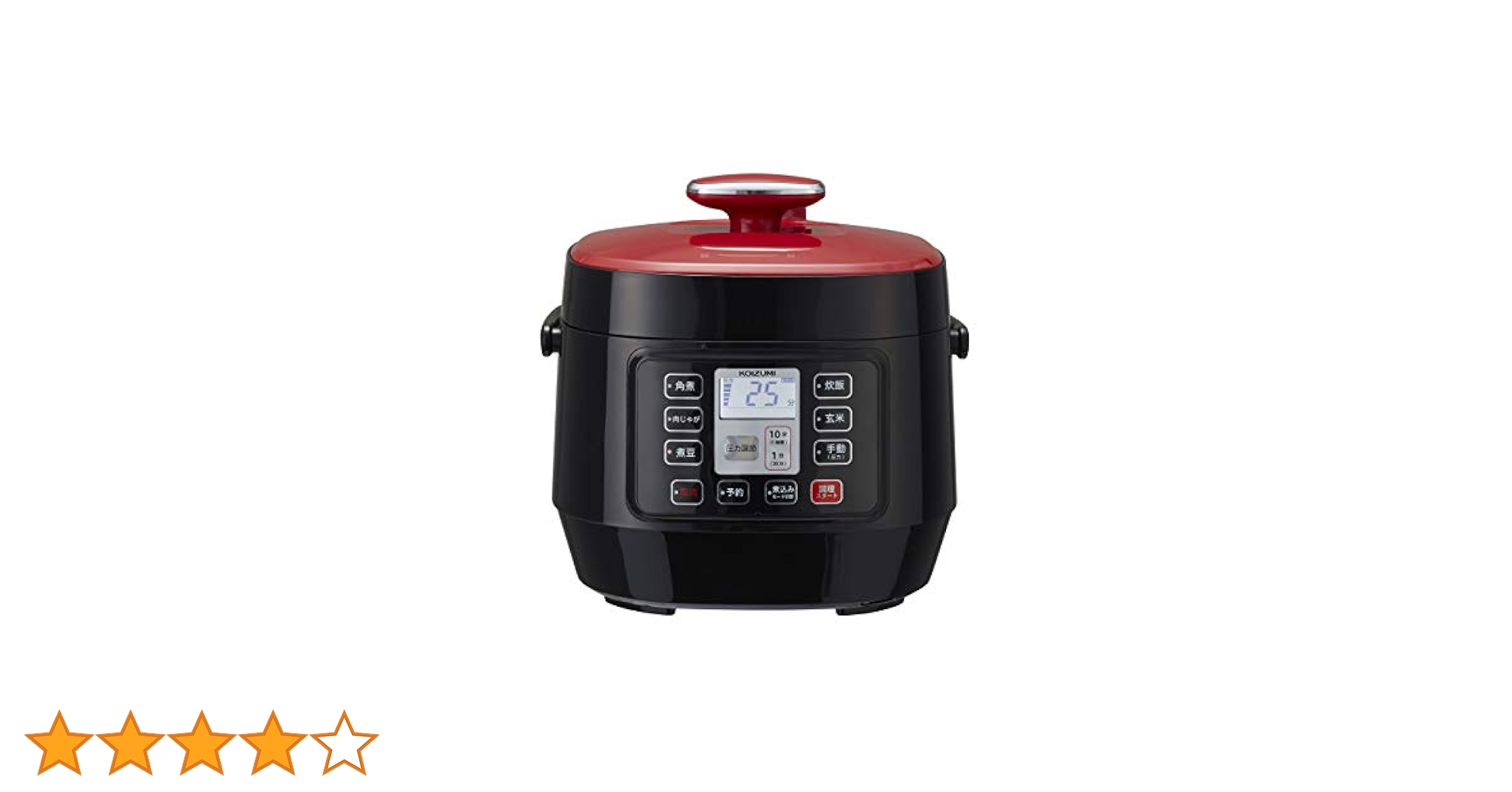 新品未使用コイズミ電気圧力鍋1.6L 5種類自動メニューレシピ付KSC-3501 Amazon | コイズミ マイコン電気圧力鍋 1.6L 5種類自動メニュー